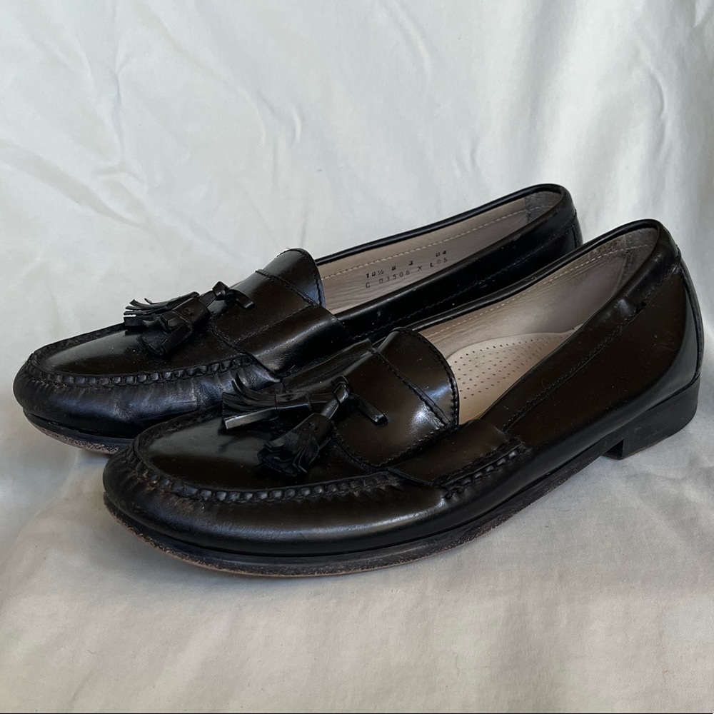 Cole Haan Black Tassel Loafers
